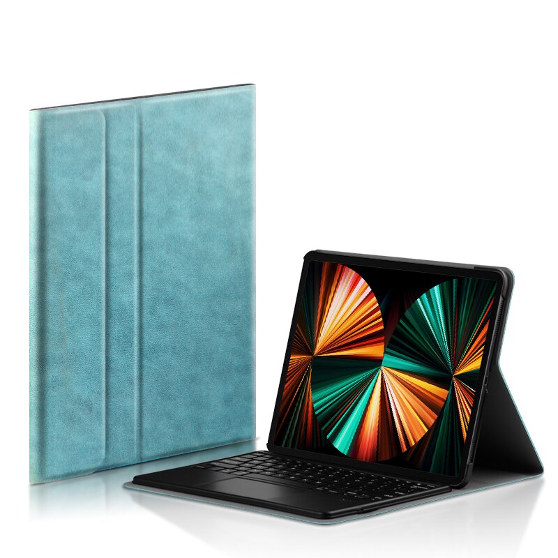 AJIUYU – coque de clavier pour iPad Pro 12.9, pouces, 4e étui de tablette sans fil Bluetooth, housse intelligente pour iPad Pro 12.9