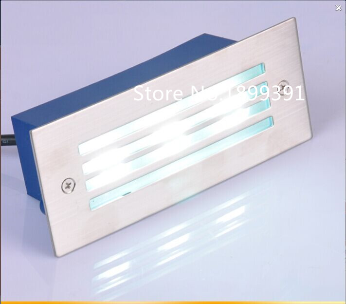 Salg! 1 stk utendørs 3w 170*55*70mm led trapper innfelt vegglampe led step lampe led vanntett  ip65 led fotlys
