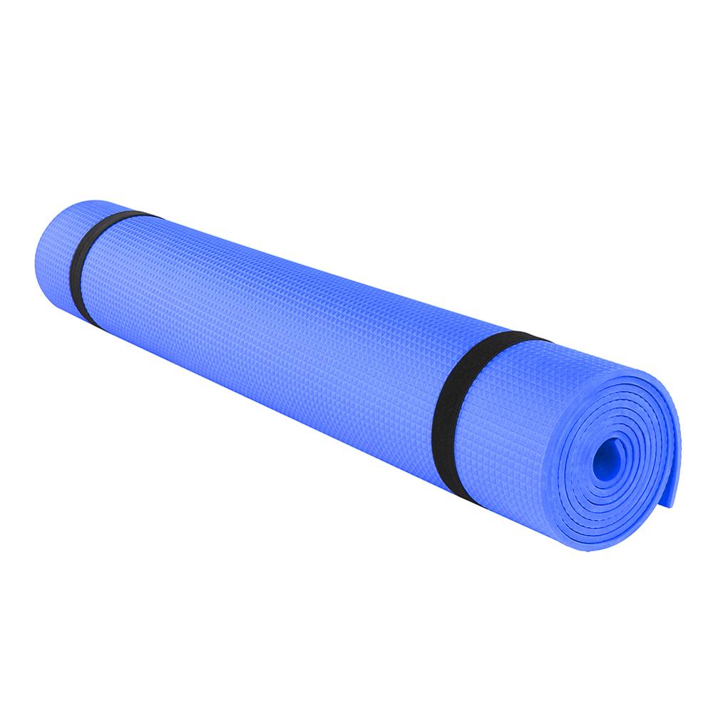 1730x610x4mm alfombra de EVA para Yoga todo propósito antideslizante esteras Fitness plegable Fitness ambiental ejercicio Mat de Fitness gimnasia esteras: Azul