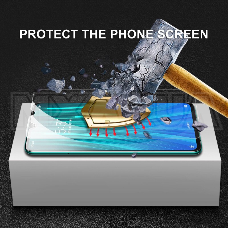 9D de vidrio Protector para Xiaomi Redmi Nota 8T 8 7 6 Pro templado Protector de pantalla Redmi 8 8A 7 7A 6 6A K20 K30 película de vidrio de seguridad