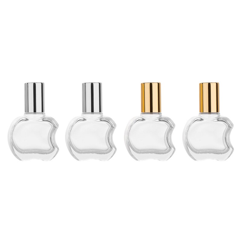 Lote de 10 unidades de botellas de rodillo de aceite con pentagrama de 8ml, esmerilado, con bola de Metal, bote de rodillo para muestra de Perfumes