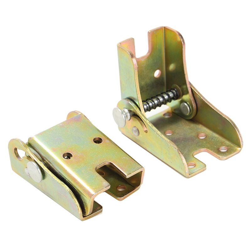 2Pcs Self Lock Folding Feet Hinges Metal for Table Leg Bracket for Sofa Bed Furnitures: Default Title