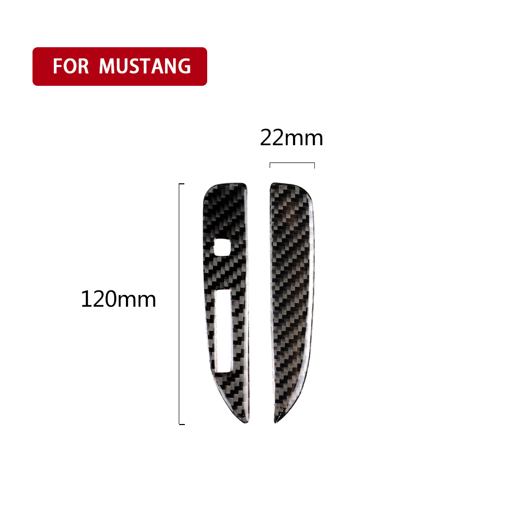 Sales 2 Stuks Auto Interieur Gear Shift Trim Decal Stickers Fit Voor Ford Mustang
