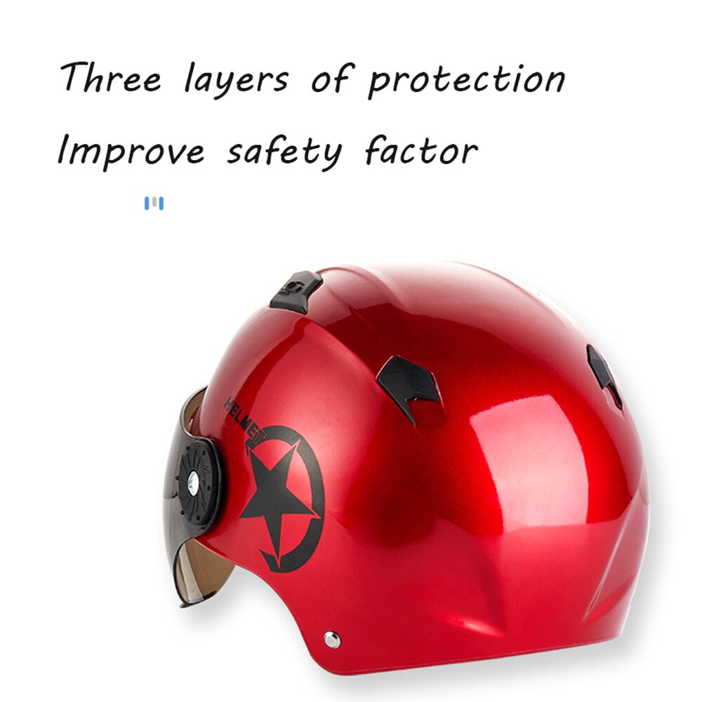 Casco protector solar ASB para vehículo eléctrico, Material anticolisión, adecuado para Scooters, motocicletas