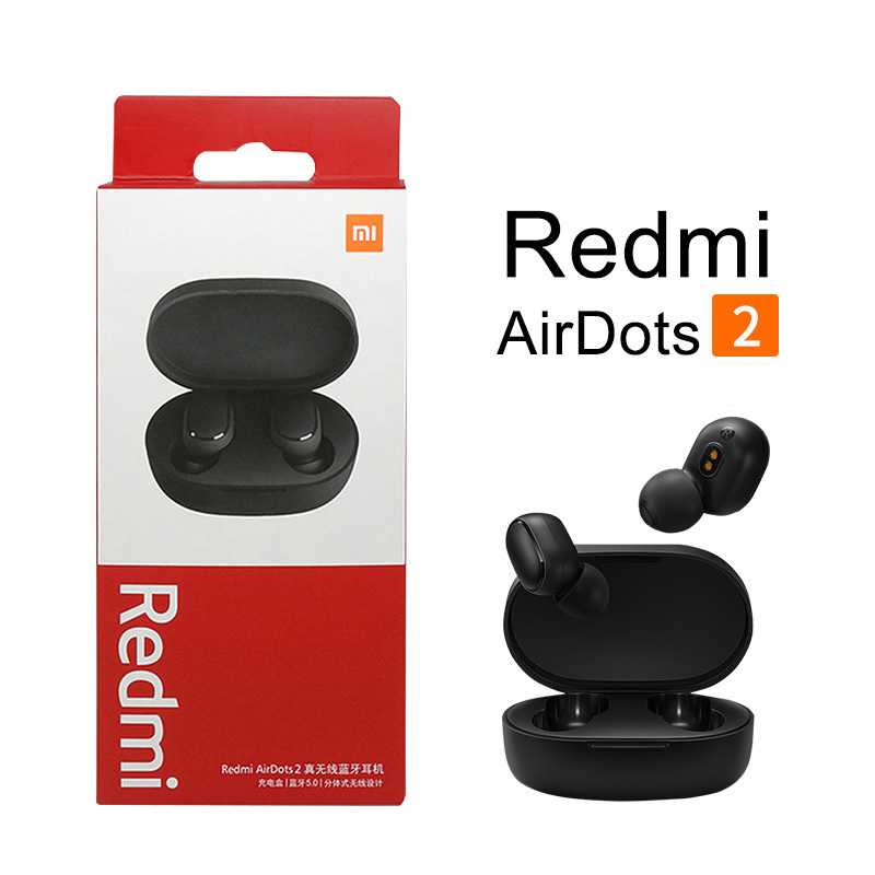 Originele Xiaomi Redmi Airdots 2 Fone Bluetooth Koptelefoon Draadloze Hoofdtelefoon Met Microfoon Handsfree Oordopjes Redmi Airdots 2 Headset: Redmi Airdots 2