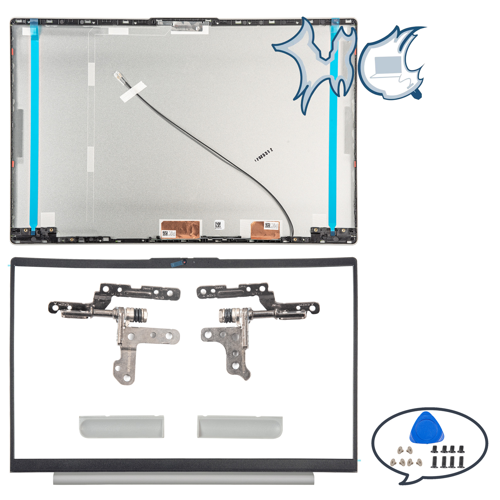 Case For Lenovo Ideapad 5 15IIL05 15ITL05 15ARE05 15ALC05 LCD Back Cover Screen Lid Front Bezel Hinges Palmrest Bottom Shell
