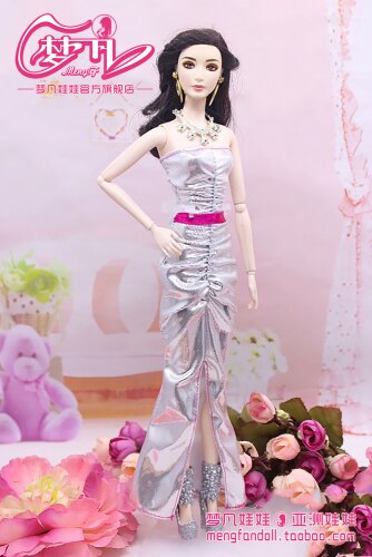 30cm Doll Dress Clothes suit for licca For ob24 ob27 Doll for Mengfan Doll Accessories Baby Toys Best Girl': Gold