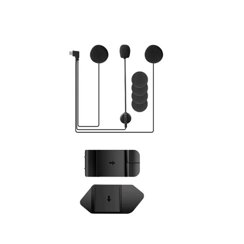 EJEAS V6 Pro + V4 Plus casco de motocicleta intercomunicador auriculares con micrófono cinta de doble cara Base Clip de montaje: Blanco