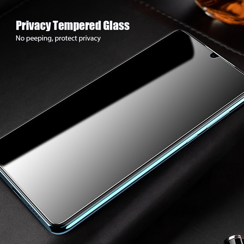 9H Anti Spy Screen Protector Glass For Huawei P50 P40 Lite E P30 P20 Pro 5G Privacy Tempered Glass For Huawei P Smart S Z