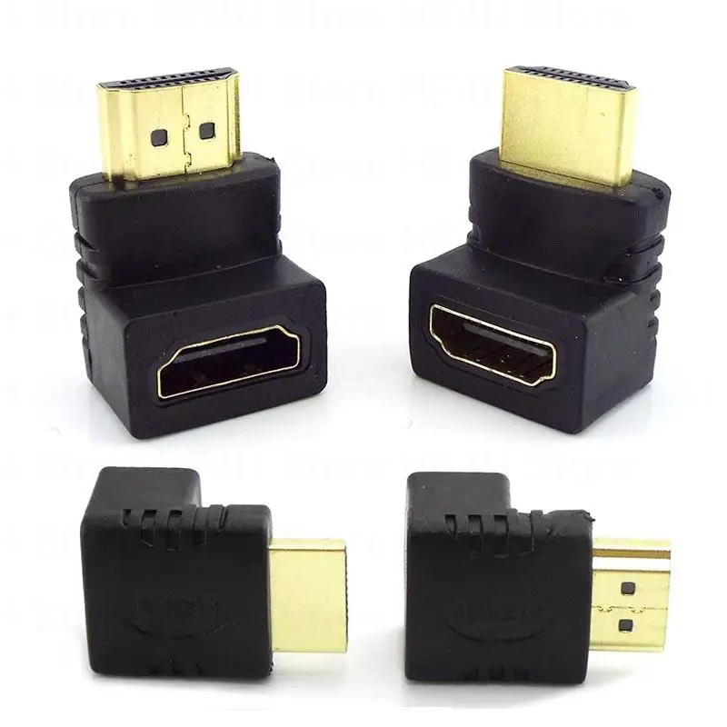 4K HD-connector Mini / Micro HDMI-compatibele extender HDMI-compatibele adapter 90 270 graden haakse man-vrouw converter