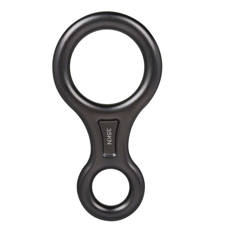 Mosquetón de caída de velocidad al aire libre 8 anillos dispositivo de descenso de alta altitud dispositivo de descenso Protector de equipos de escalada Accesorios: gray