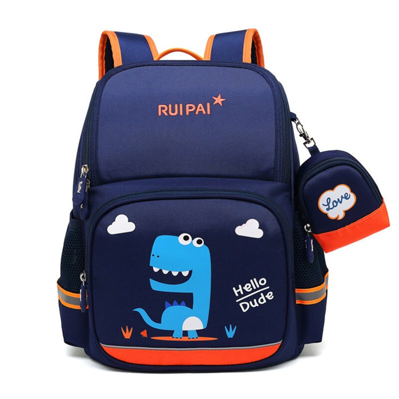 Cartoon Dinosaur School Backpacks Large Capacity School Bags for Boys Girl Primary School Student Book Bag Kids Mochila Infantil