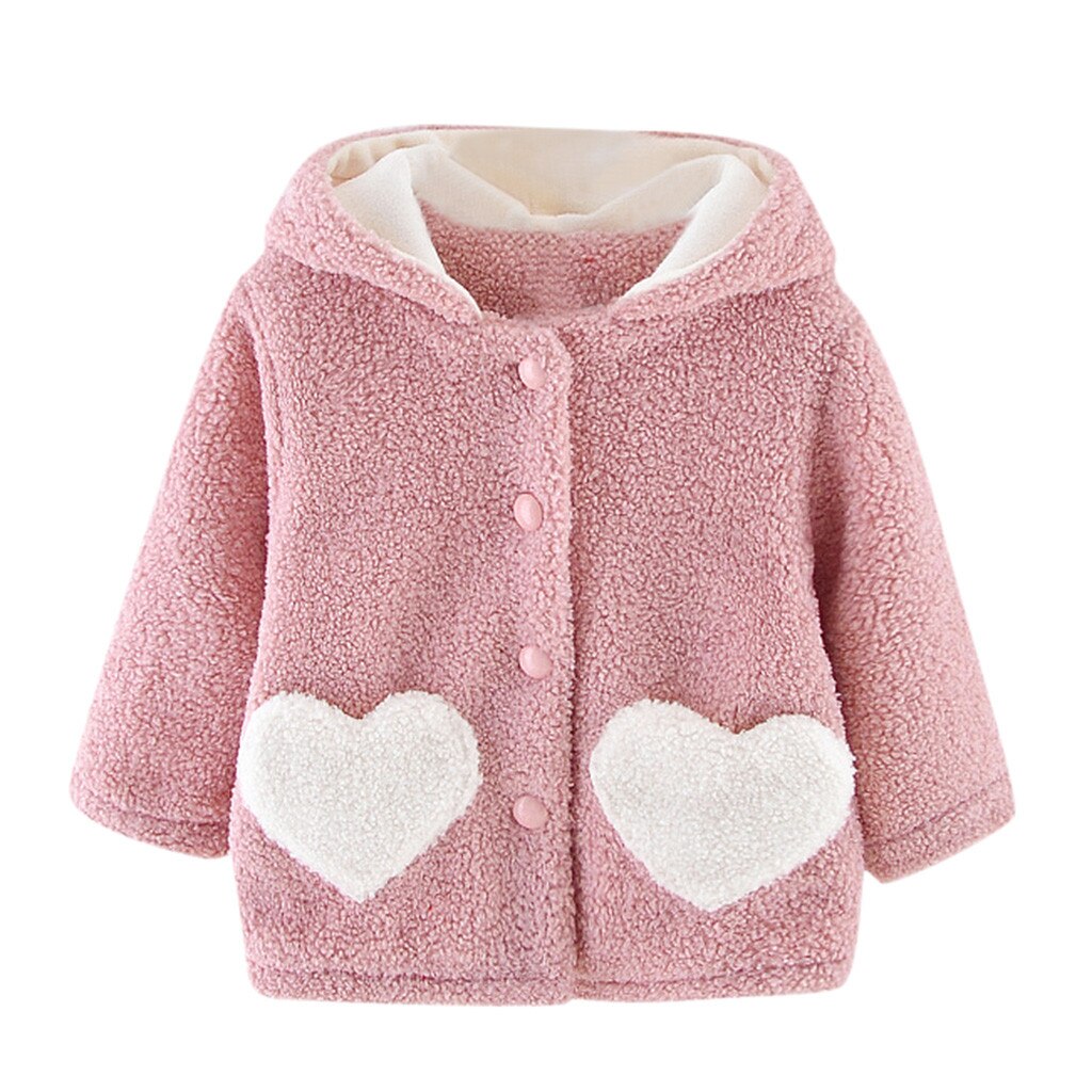 Baby Girls Jacket Winter Jacket For Girls Coat with ears Kids Warm Hooded solid Outerwear Boys Jacket Coat Clothes L30829
