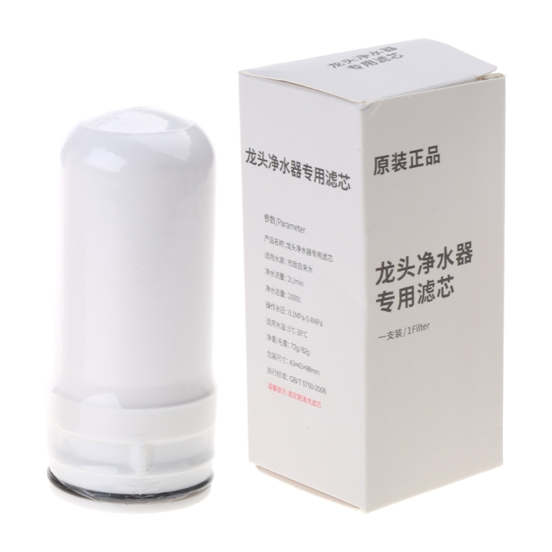 2024 4 Stuks Waterkraan Filter Cartridge Innerlijke Keramische Filter Waterzuiveraar Dechlorering Filter Elementen Handig