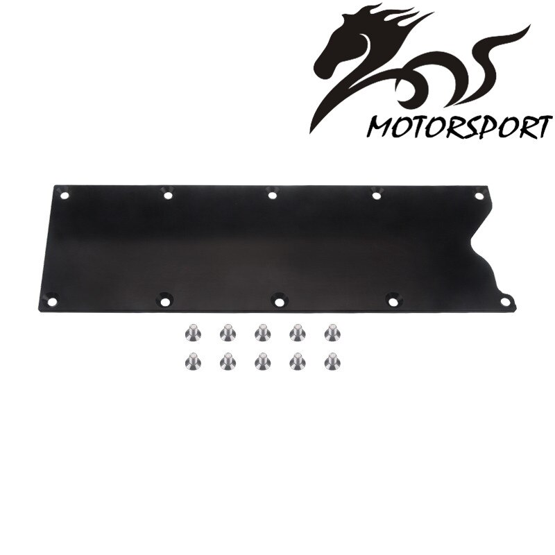 VALLEY Pan Cover Plate Low Profile Knock Sensor Delete for LSX LS1 Gen 3: black