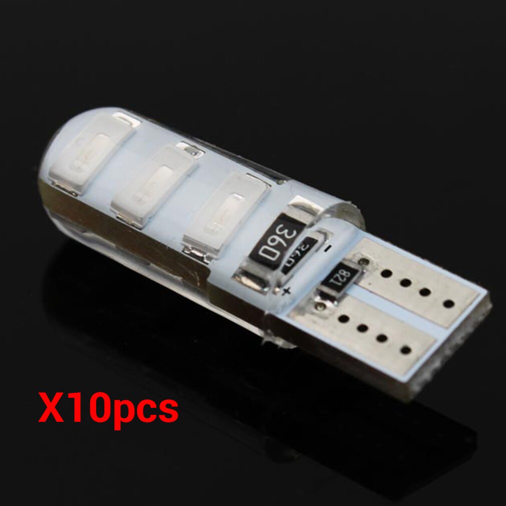 Luz LED T10 de Super , 6 LEDs SMD 5630 sin errores 194 168 W5W, luz LED Universal de estacionamiento para coche, CANBUS T10 LED: green