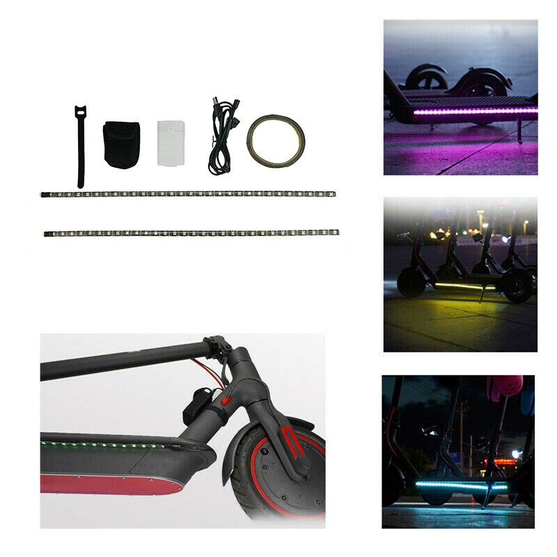 Bande lumineuse led pour trottinette électrique xiaomi  m365/ pro, accessoires