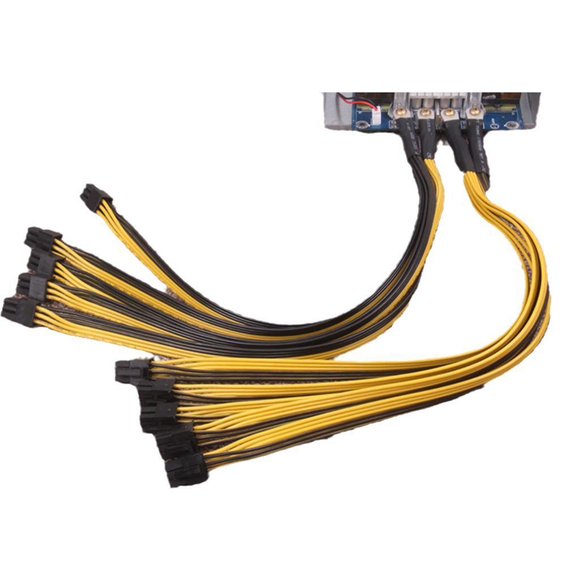 6 Pin Connector Server Power Supply Cable PCIe Express for P3 S7 S9 S11 Bitmain Miner Support Miner PSU Cable