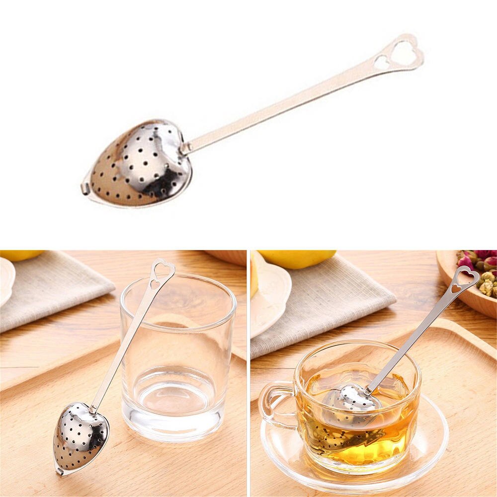 Tea Infusers Heart Shape Stainless Steel Cute Tea Robot Infuser Recyclable Tea Strainers Tea Tool