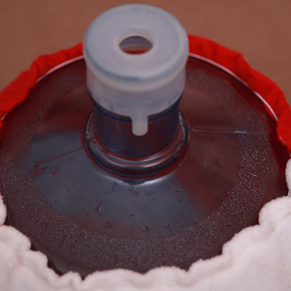 Weihnachten Dekorationen Elastische Wasser Eimer Abdeckung Dispenser Kreative Trinken Brunnen Dekorationen Nette Wasser Eimer Staub Abdeckung