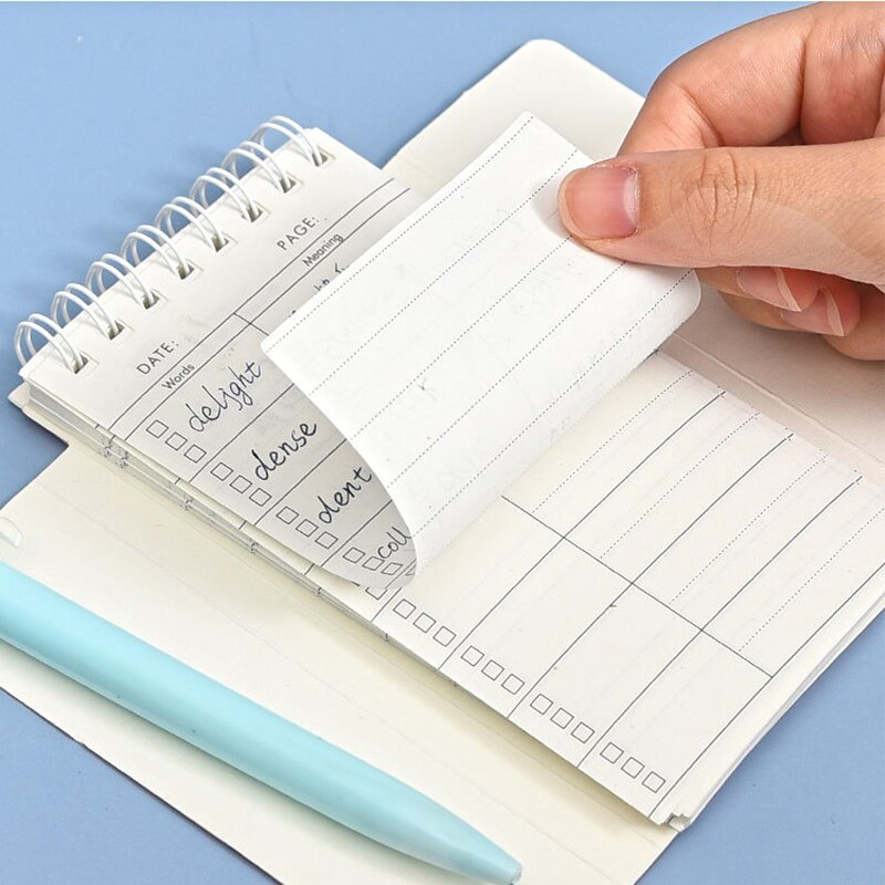 Morandi Kawaii Little Notepad Portable Cute Loose-leaf Notebook Diary Simple Office Classification School Supplies