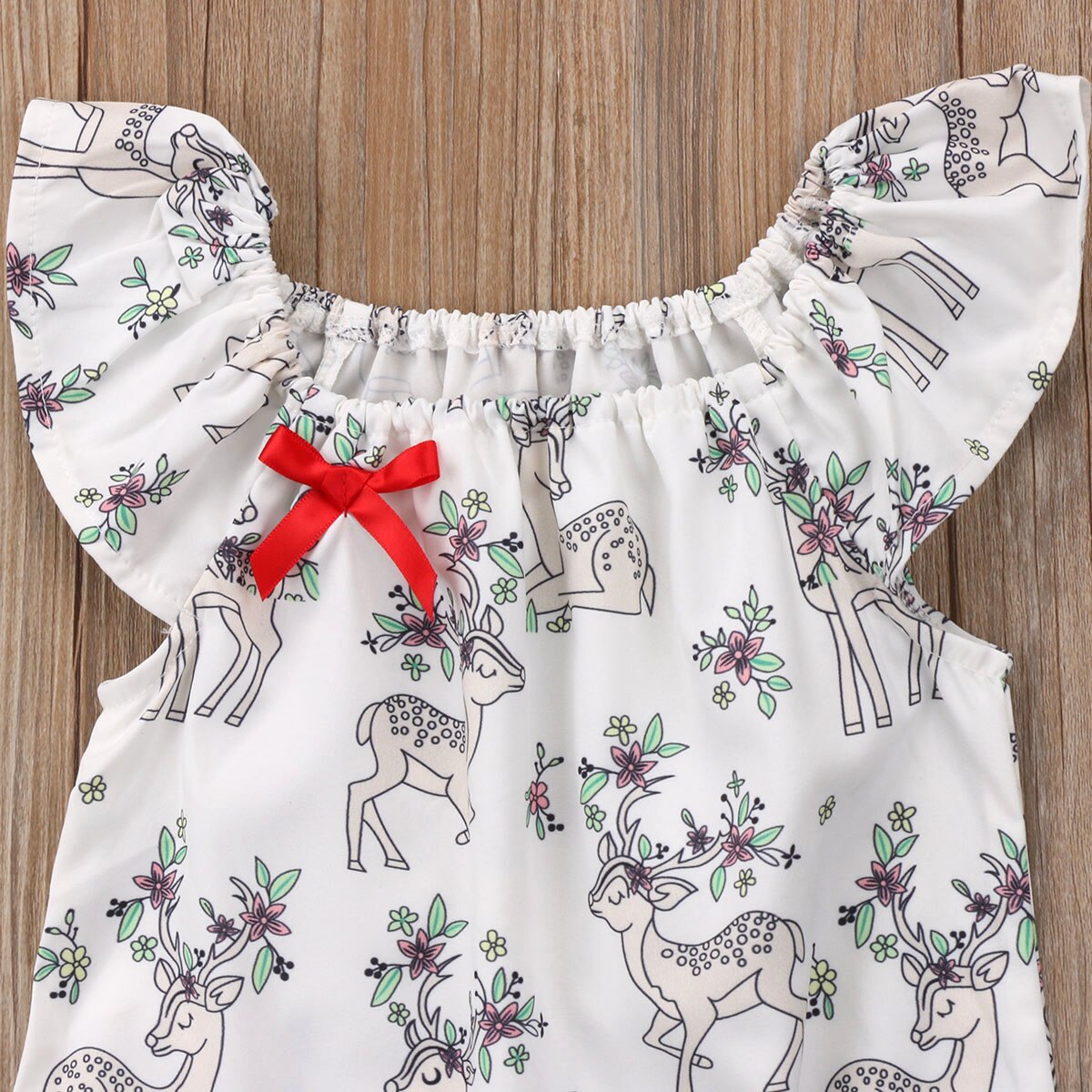 Baby zomerkleding pasgeboren kind babymeisje hertenkleding jumpsuit bodysuit zonnepak mouwloze outfit set