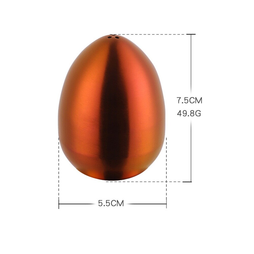 Egg Shaped Salt Spice Pepper Shaker Spice Container Stainless Steel Condiment Bottle Seasoning Organizer Kitchen Accessories: E