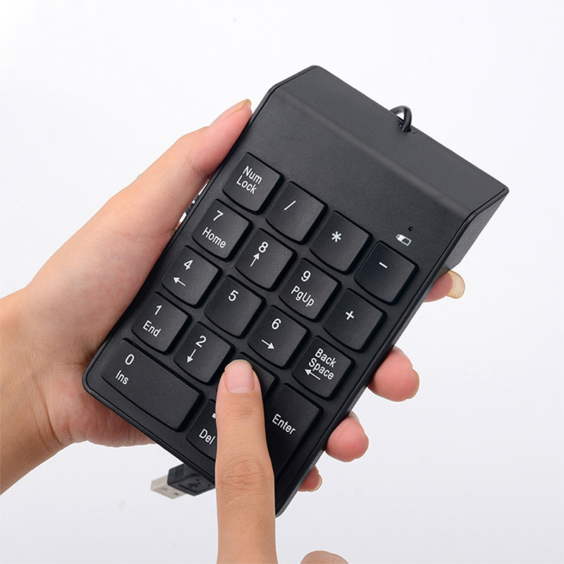 Universelt numerisk tastatur usb ledning mini tal tastatur tastatur tastatur til bærbar stationær pc computer numerisk tastatur 18 taster tastatur revisor