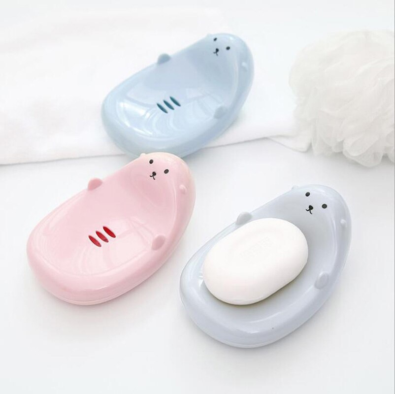 Słodki kreskówka kształt zwierząt mydelniczka odpływ łazienkowy mydelniczka dzieci zakochują się w kąpieli kuchnia akcesoria łazienkowe