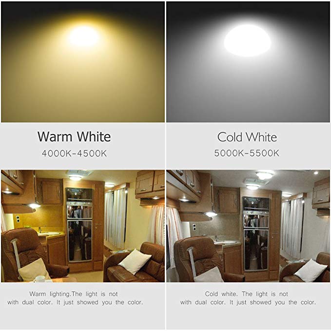 9W Universele Auto 12V Led Auto Interieur Dak Energiebesparende Plafond Lichtkoepel Lezen Spot Lamp Led koud Wit Spotlight