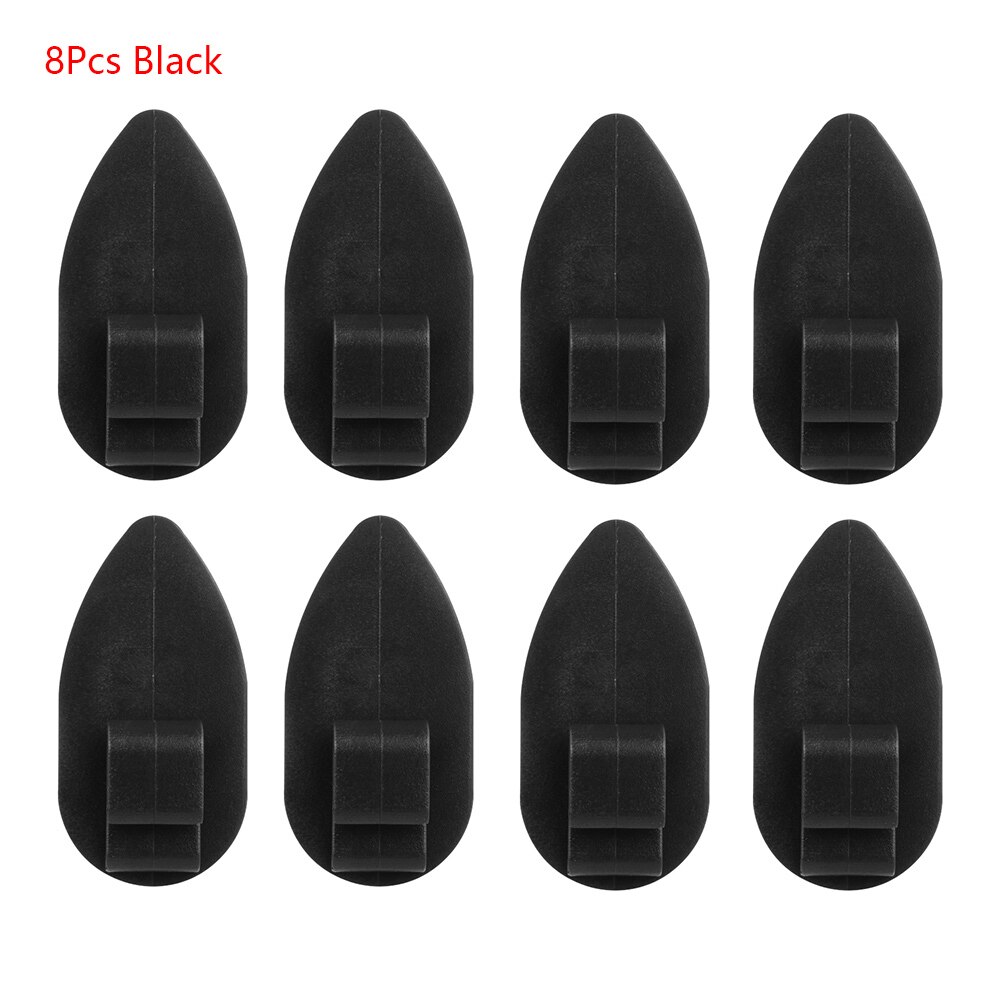 8pz clip antiscivolo auto tappeti di fissaggio manopole morsetti supporti tappetini auto tutto'ingrosso: nero