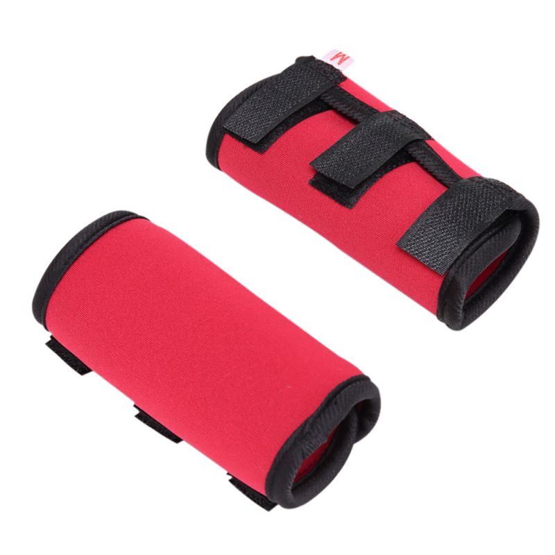 1Pair Pet Dog Elbow Legs Protector Puppy Surgery Wound Brace Sleeve Support Wrap: Red-M