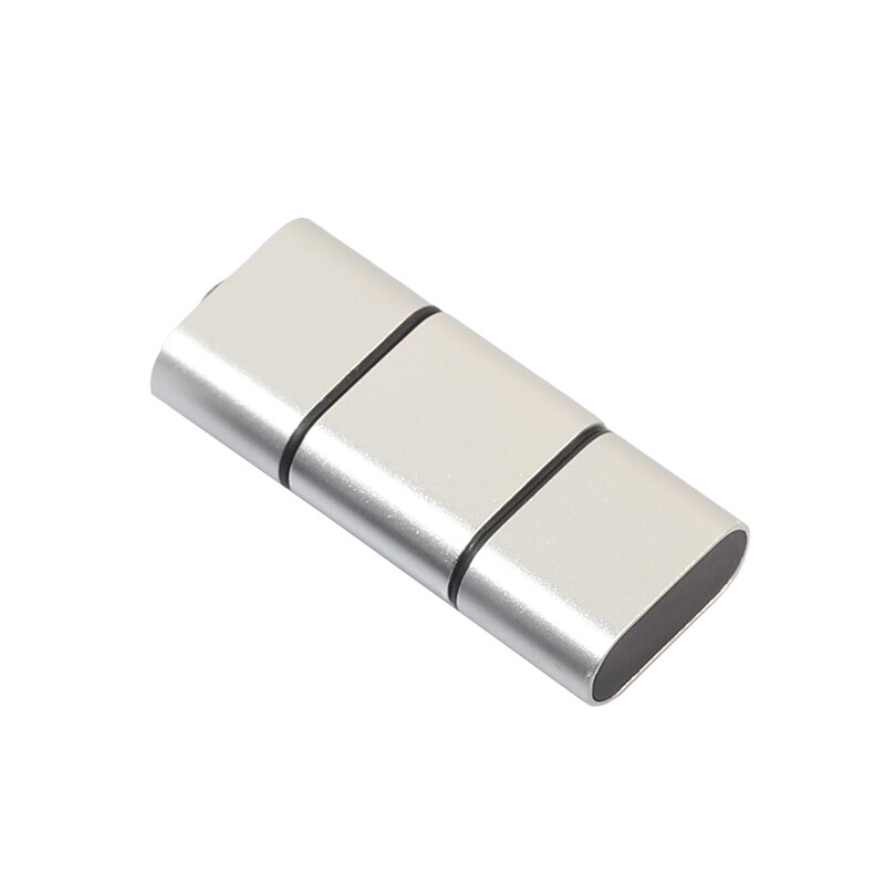 2 en 1 USB Type C à Micro SD TF lecteur de carte OTG adaptateur PC portable Android convertisseur de téléphone intelligent pour Huawei Xiaomi Samsung: Argent