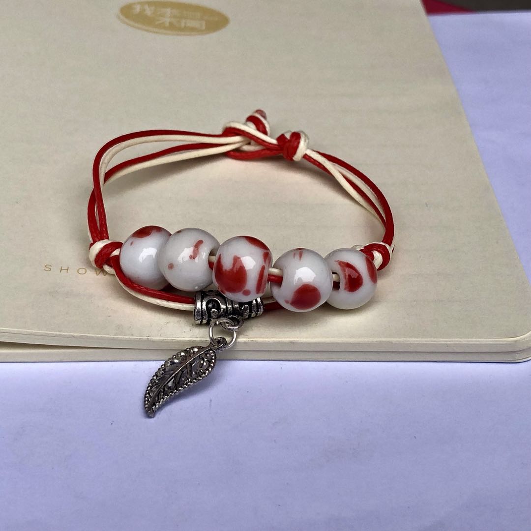 Eenvoudig handgemaakte keramische armbanden kralen boho stijl dames sieraden  #1618: 9