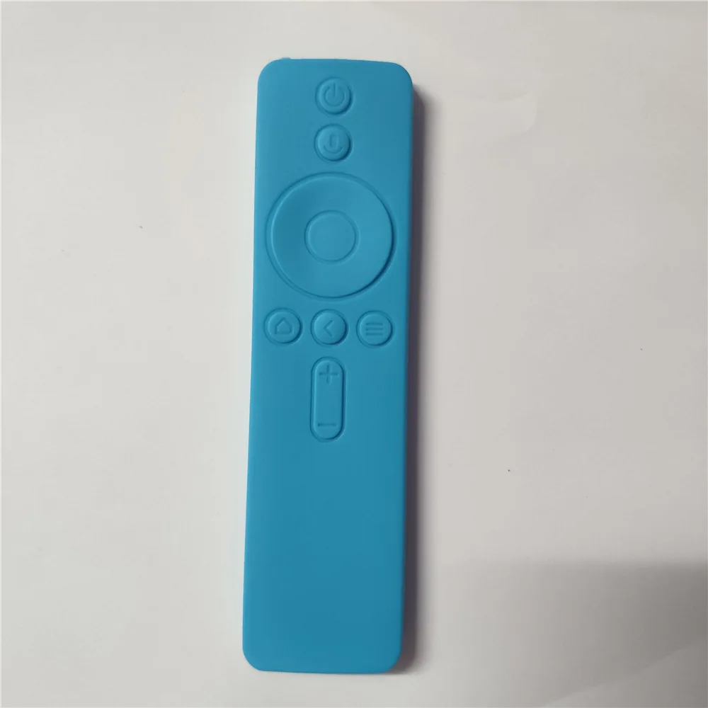 Jednokolorowe etui na pilota do Xiaomi 4A TV 4C MiBox Silikonowe, pyłoszczelne etui ochronne na pilota Mi 4 Voice Remote: Black