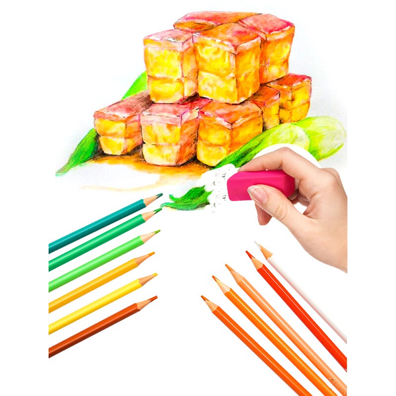 Natural wood pencil crayons Drawing Pencils for Supplies Sketch