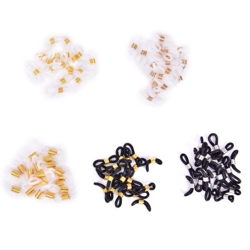 20pcs Strap Retainer End Loop Connector Ear Hook Eyeglasses Spectacles Chain Glasses Retainer Ends Rope Sunglasses Cord Holder