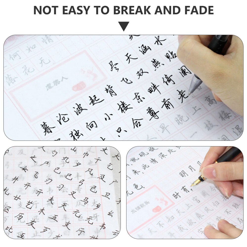 500PCS Traditional Calligraphy Practice Paper Kid Student Beginner Tracing Paper