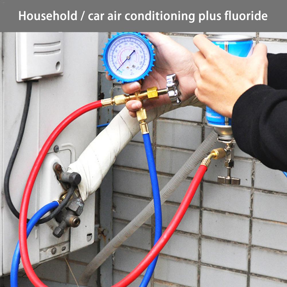 R22 koelmiddel huishoudelijke airconditioning fluoride toevoegen gereedschapsset auto airconditioning freon gemeenschappelijke koelgasmeter