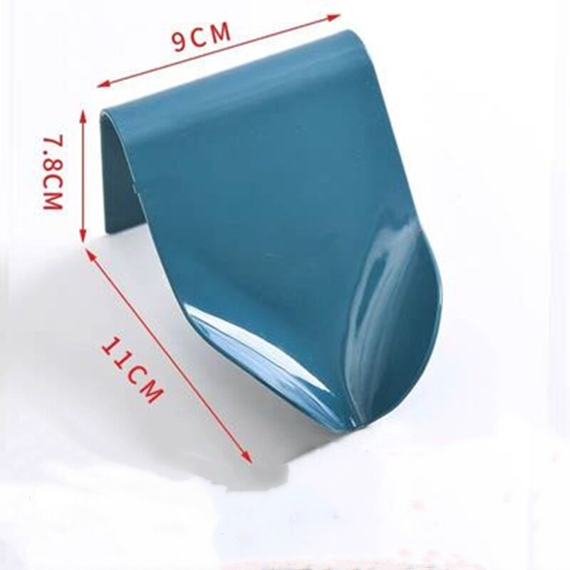 1Pc Zeephouder Wall Mounted Opknoping Badkamer Douche Zeepbakje Douche Platen Zeep Opslag Afvoer Plastic Zeepbakje Rack: B