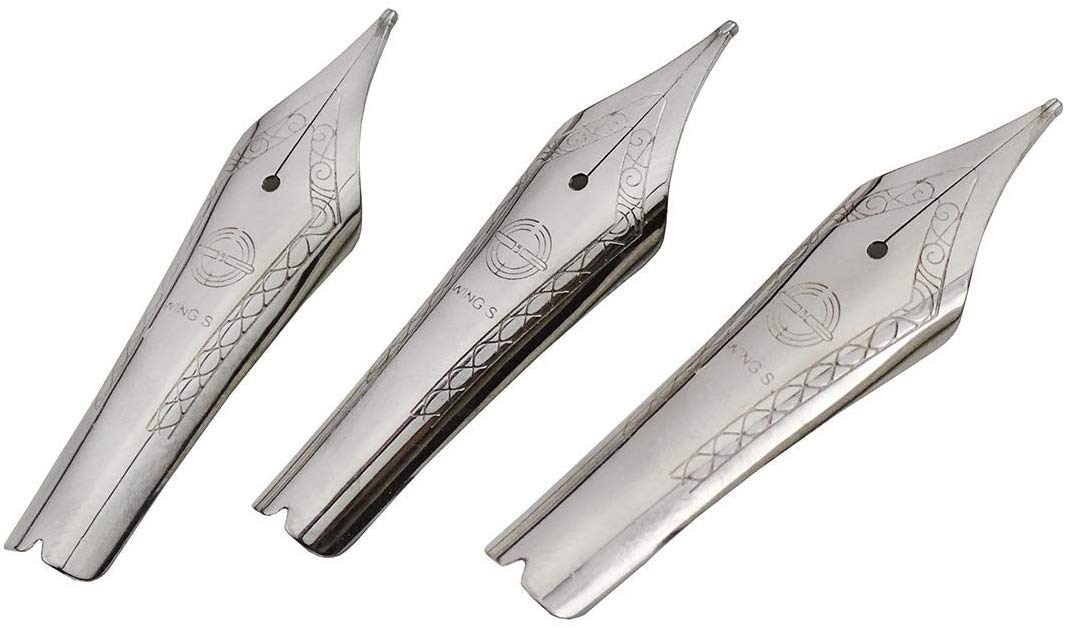 Plumas estilográficas Yongsheng 699, plumas de repuesto originales, tamaño EF/F/M para 699, Color dorado/plateado, 2 piezas/3 piezas