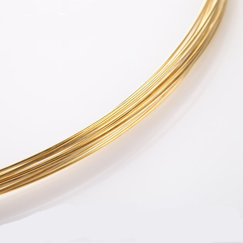 H62 Goldene Durcheinander Draht Stange Leitfähigen Kupfer Linie Industrie Experiment DIY Drähte Material 0,3 0,5 0,8 1 2 3 4 5mm Länge 1Meter