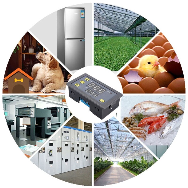 Switchable - 20℃-100℃ Digital Temperature Controller Electronic Thermostat for BBQ Grill Smoker Oven Stove Beer Brewing