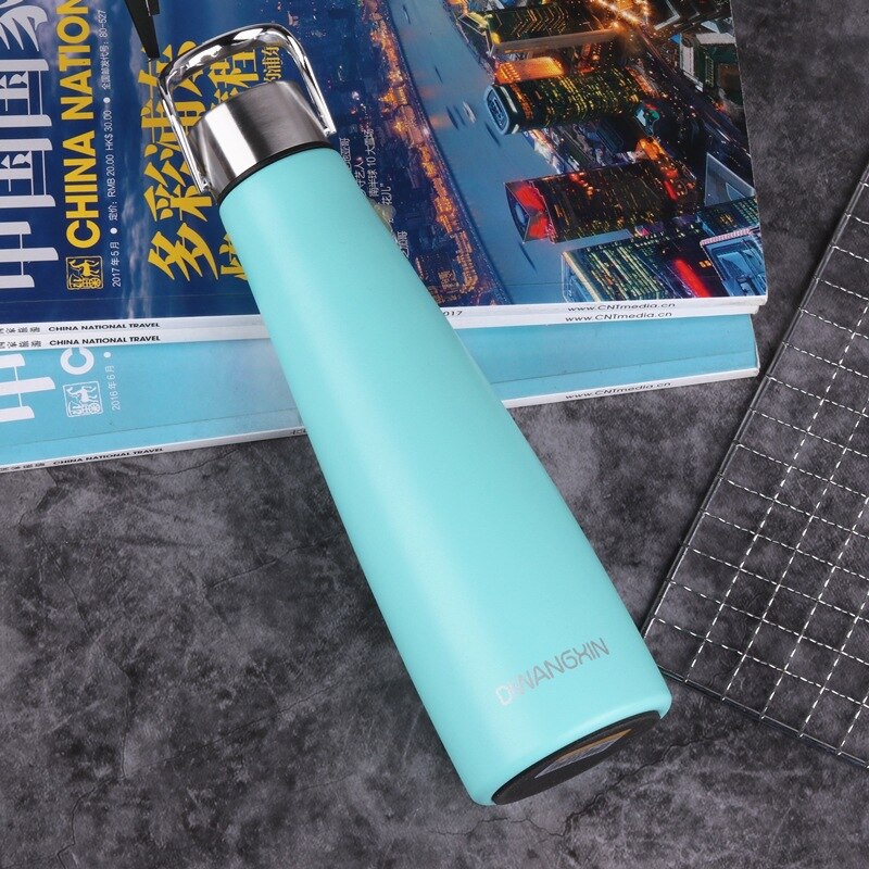 Stainless Steel Thermos Coke Bottle Shape Vacuum Thermos Cup Water Bottle Keep and Cold Insulated Vacuum Flask for Sport: green