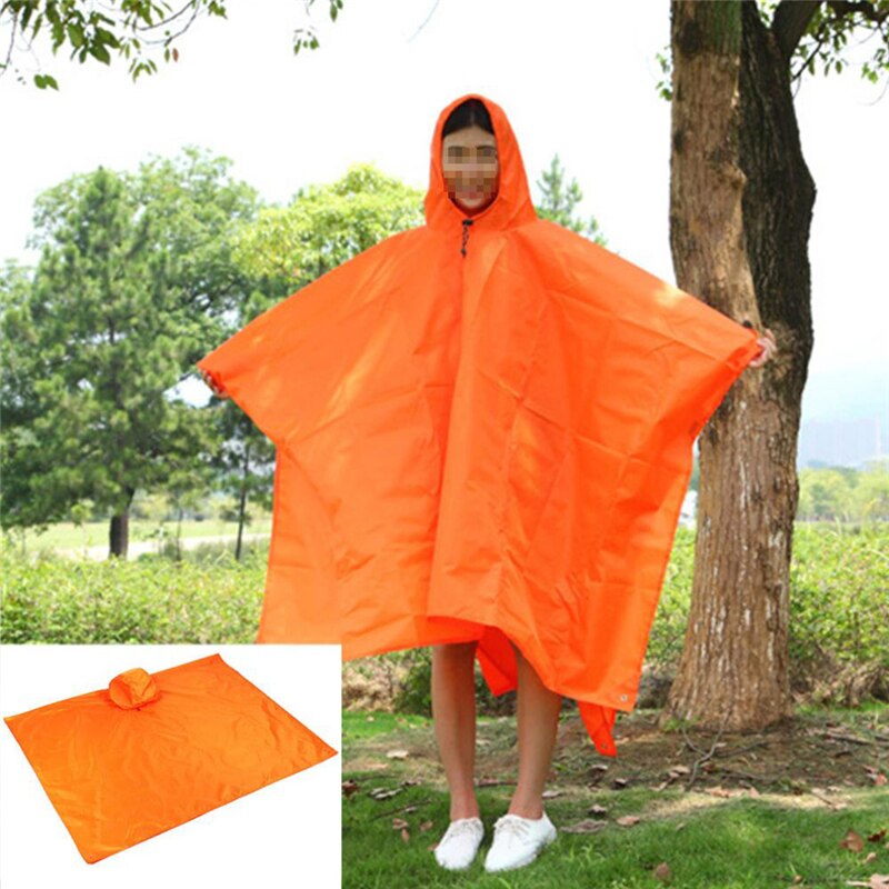 3 in 1 regenmantel für erwachsene, damen und herren, multifunktionaler rucksack, regenschutz für outdoor-aktivitäten wie camping und wandern, wasserdichter poncho