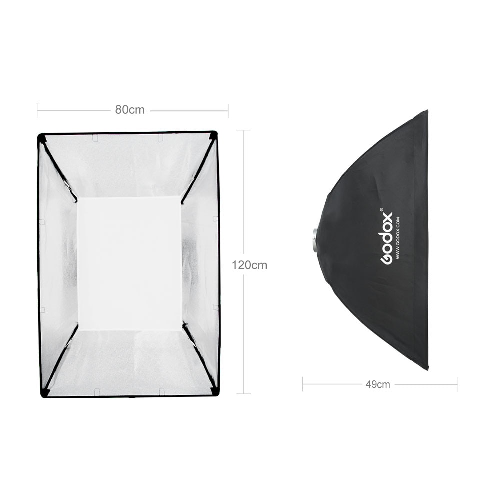 Godox 60 x 90cm 70 x 100cm 80 x 120cm honeycomb grid softbox softbox med bowens mount til studio strobe flash lys