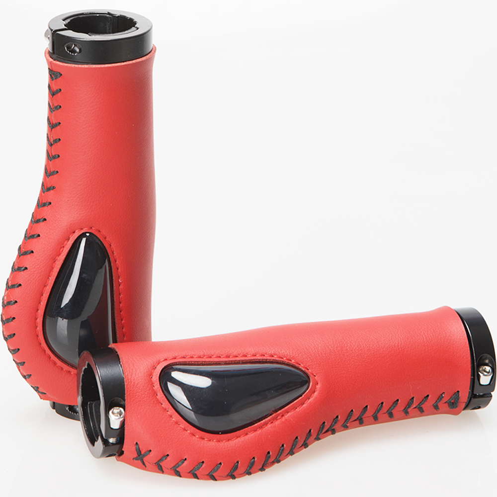 Bike Fiber Leather Grips Dead Fly Bike Grips Bike Accessories Bike Grips Brown Leather Anti-Slip Handlebar Covers: Light Grey