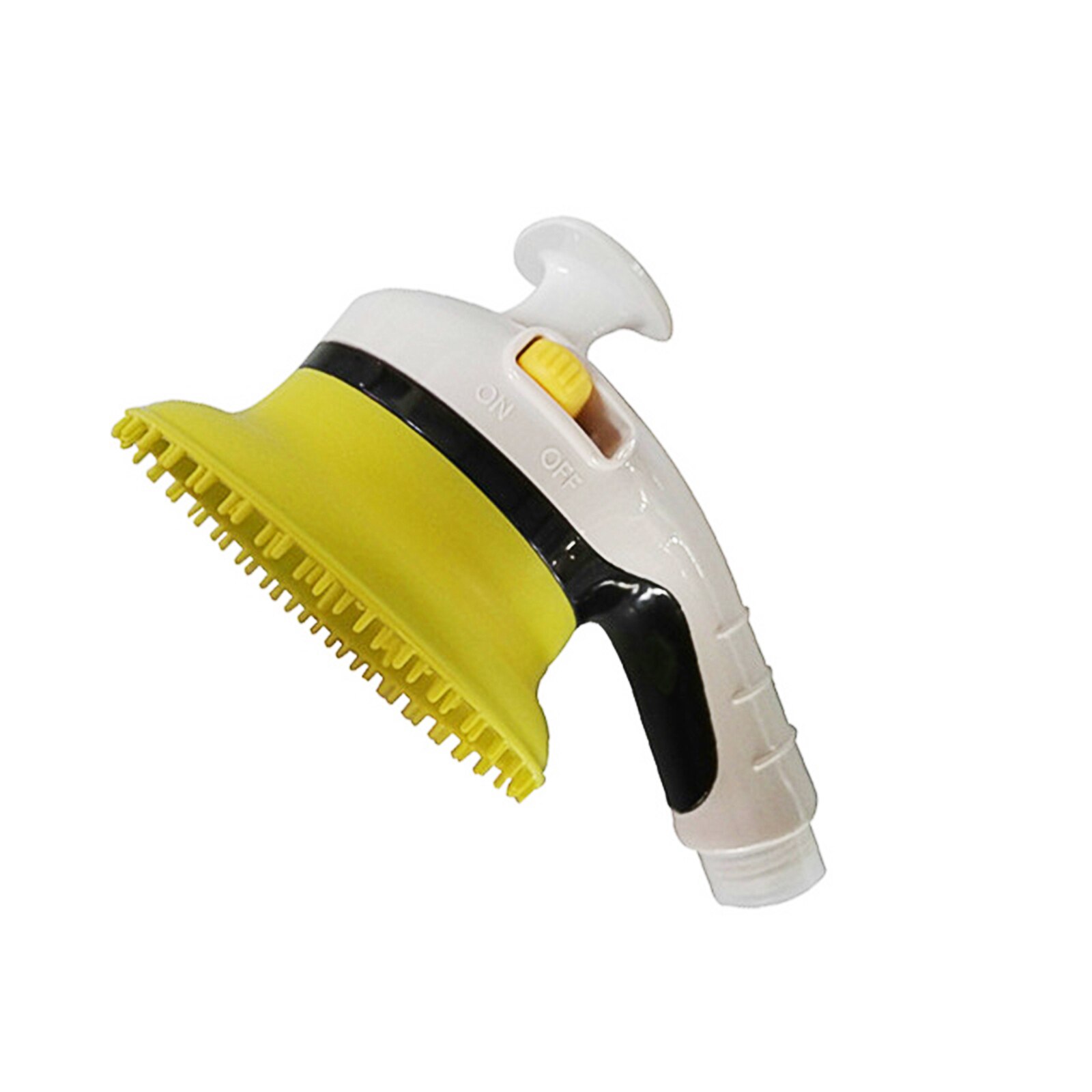 Hond Bad Sproeier Puppy Honden Katten Wassen Grooming Bathing Massage Borstel Handheld Douche Sproeier Grooming Gereedschap: Licht Geel