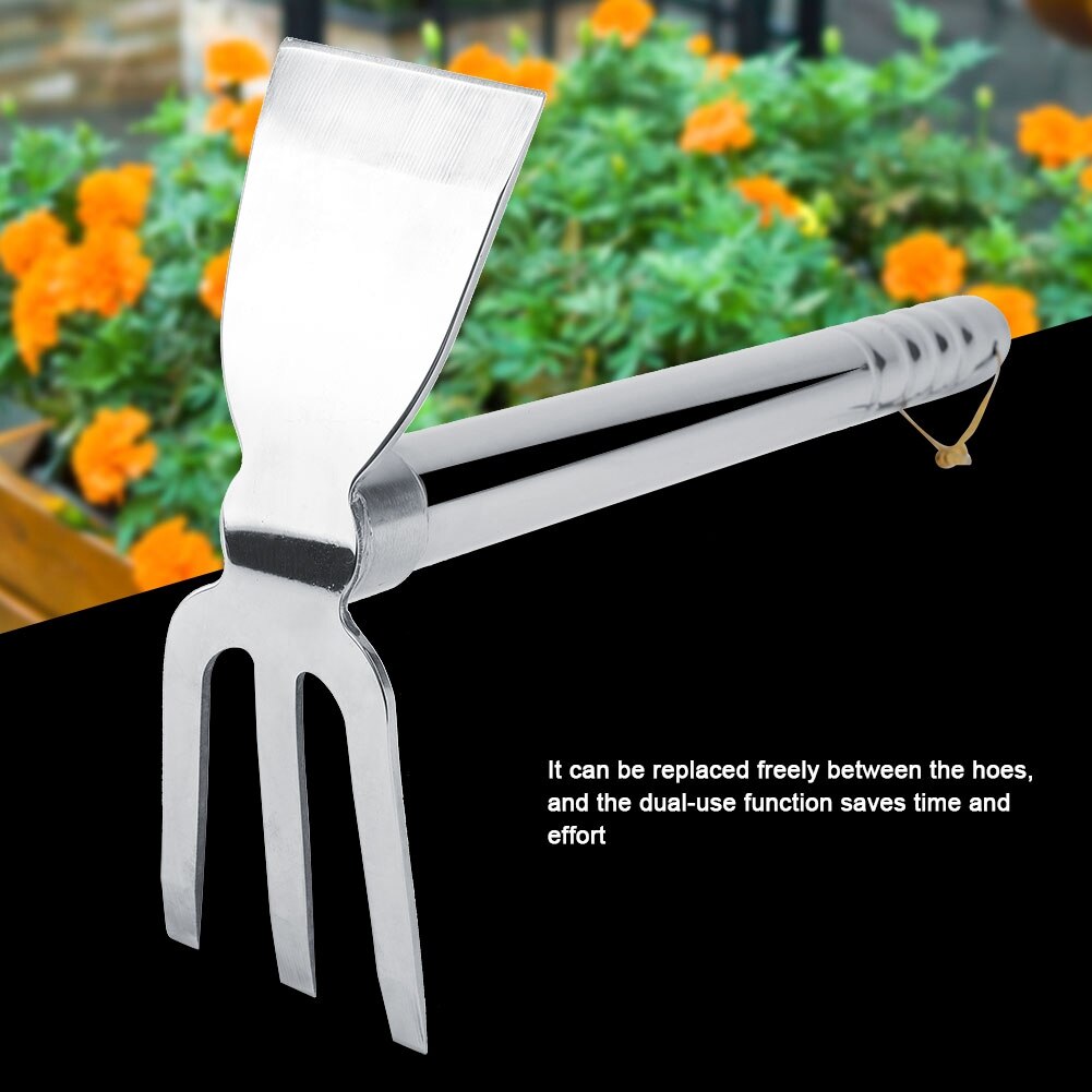 Dual-purpose Gardening Tool Hoe/Rake For Home Garden/Plating Flowers Loosen Soil Thickness Hand Tool