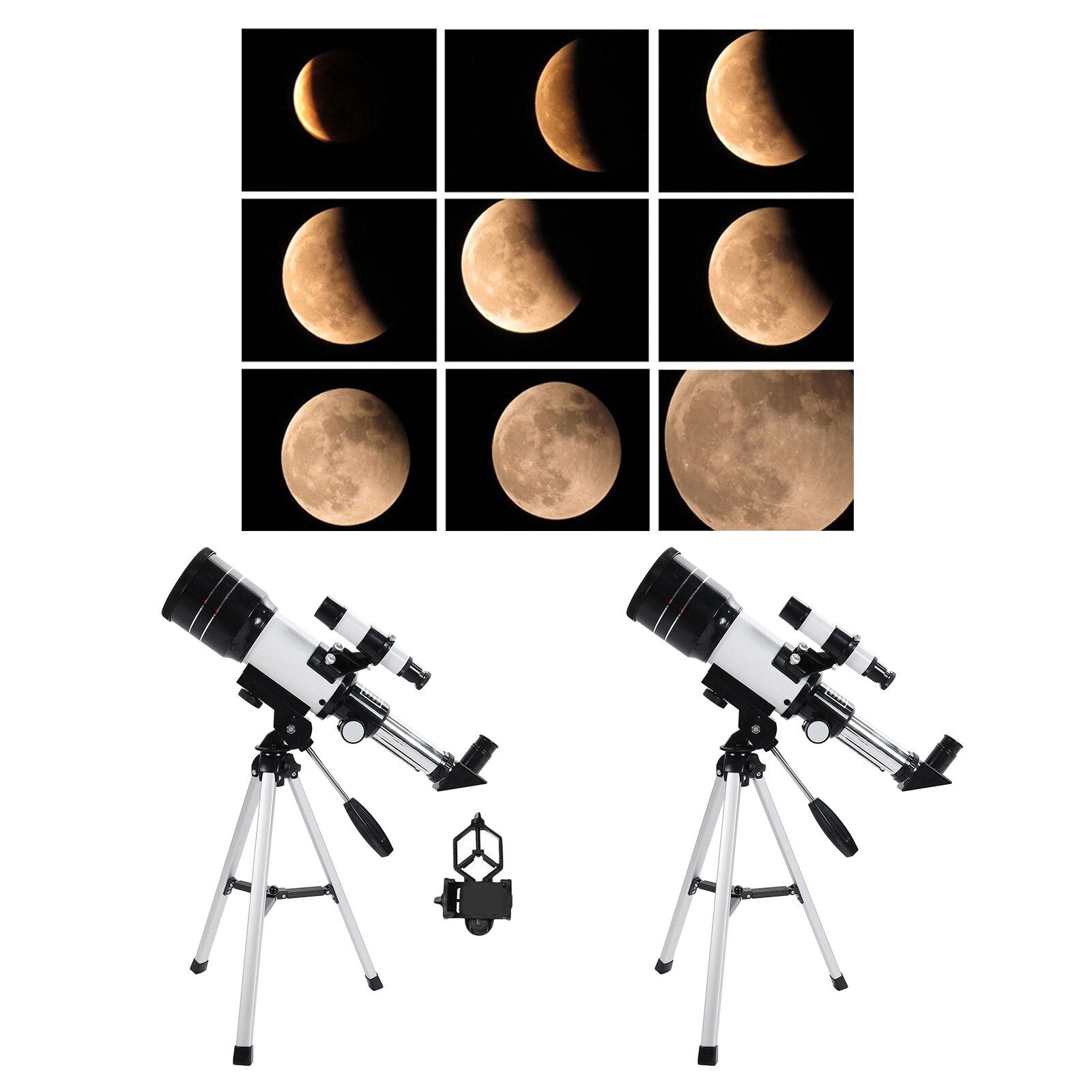Portable F30070 Astronomical Reflector Telescope Set With Tripod Durable